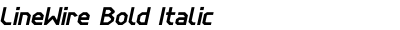 LineWire Bold Italic
